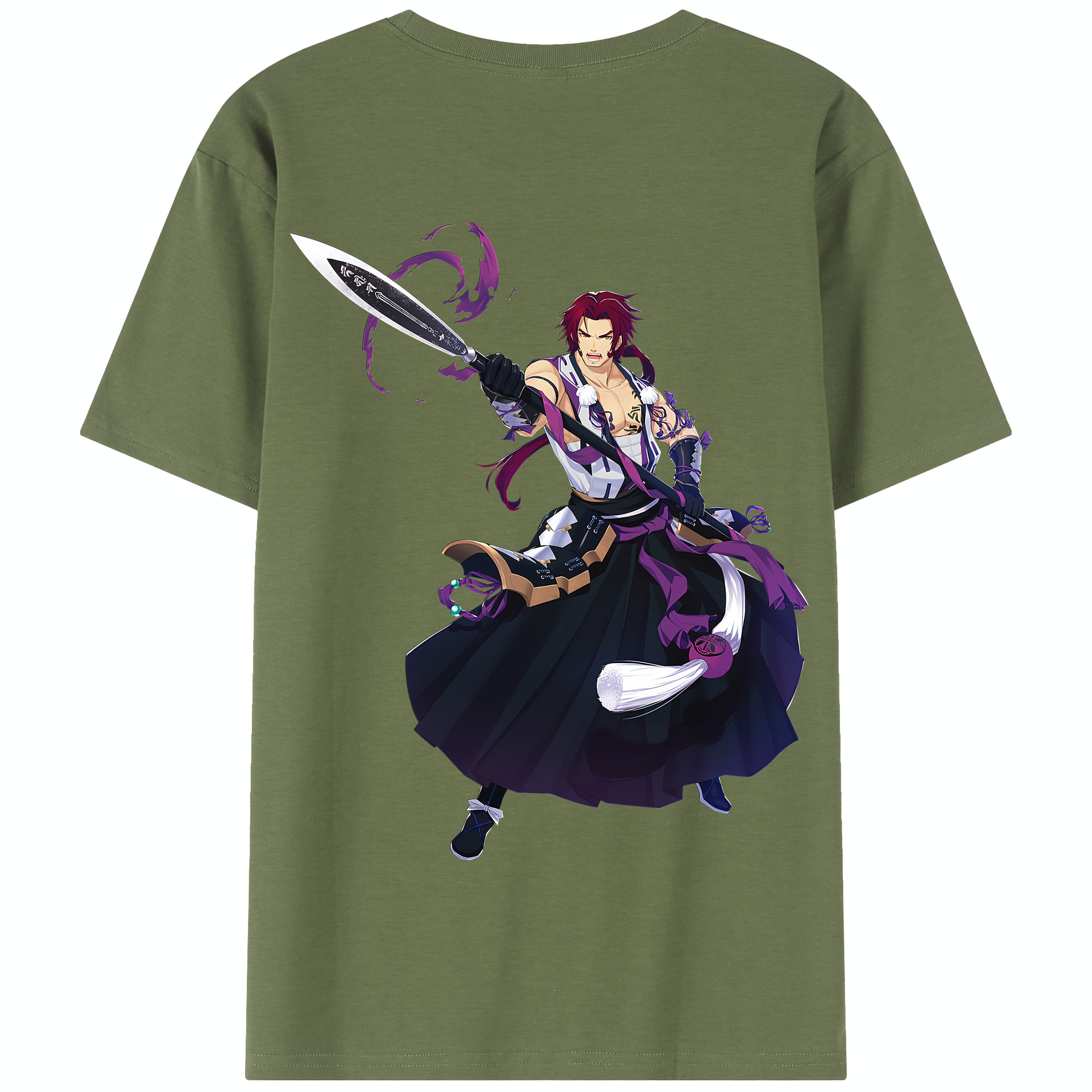 （画像用） 刀剣乱舞 Touken Ranbu 綿100％半袖Tシャツ（背面プリント）